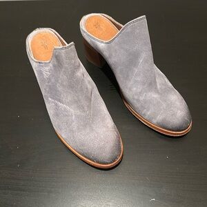 Frye Blue Mules Suede Size 8.5